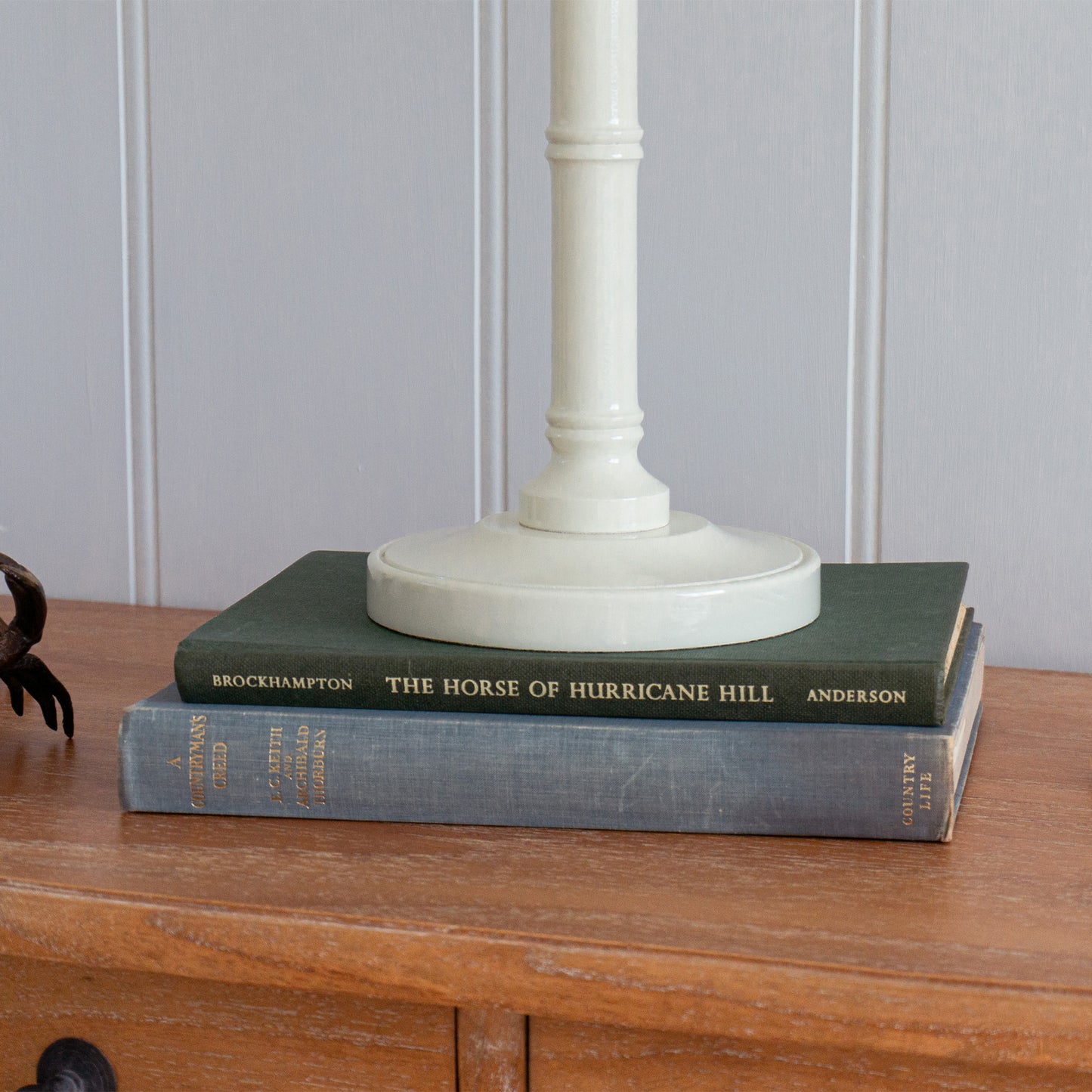 White Bamboo Lamp Base