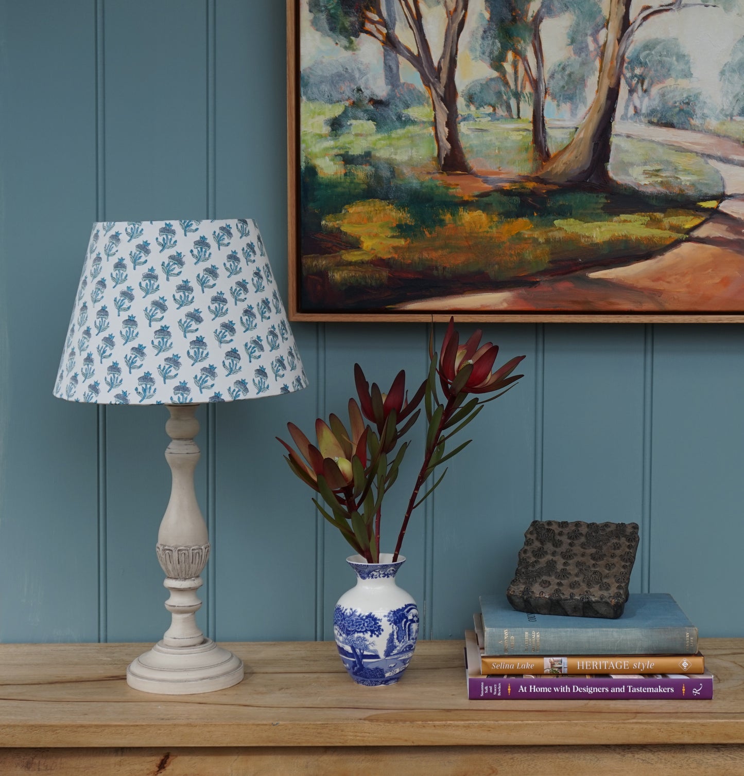 Birch and Ballota Custom Lampshade Midi