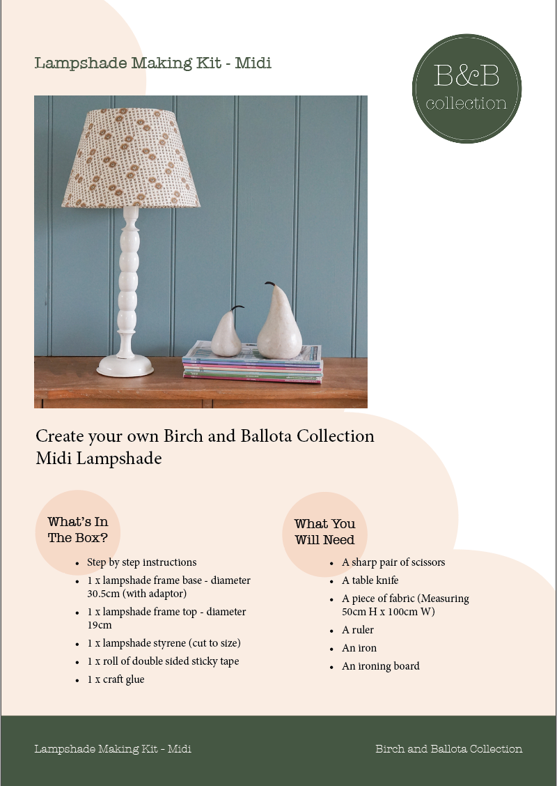 Lampshade Making Kit - Midi