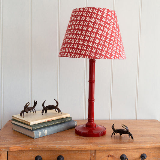 Red Bamboo Lamp Base