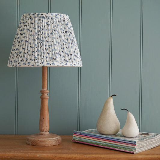 Gathered Empire Lampshade in Liberty Blue Flower - 30cm