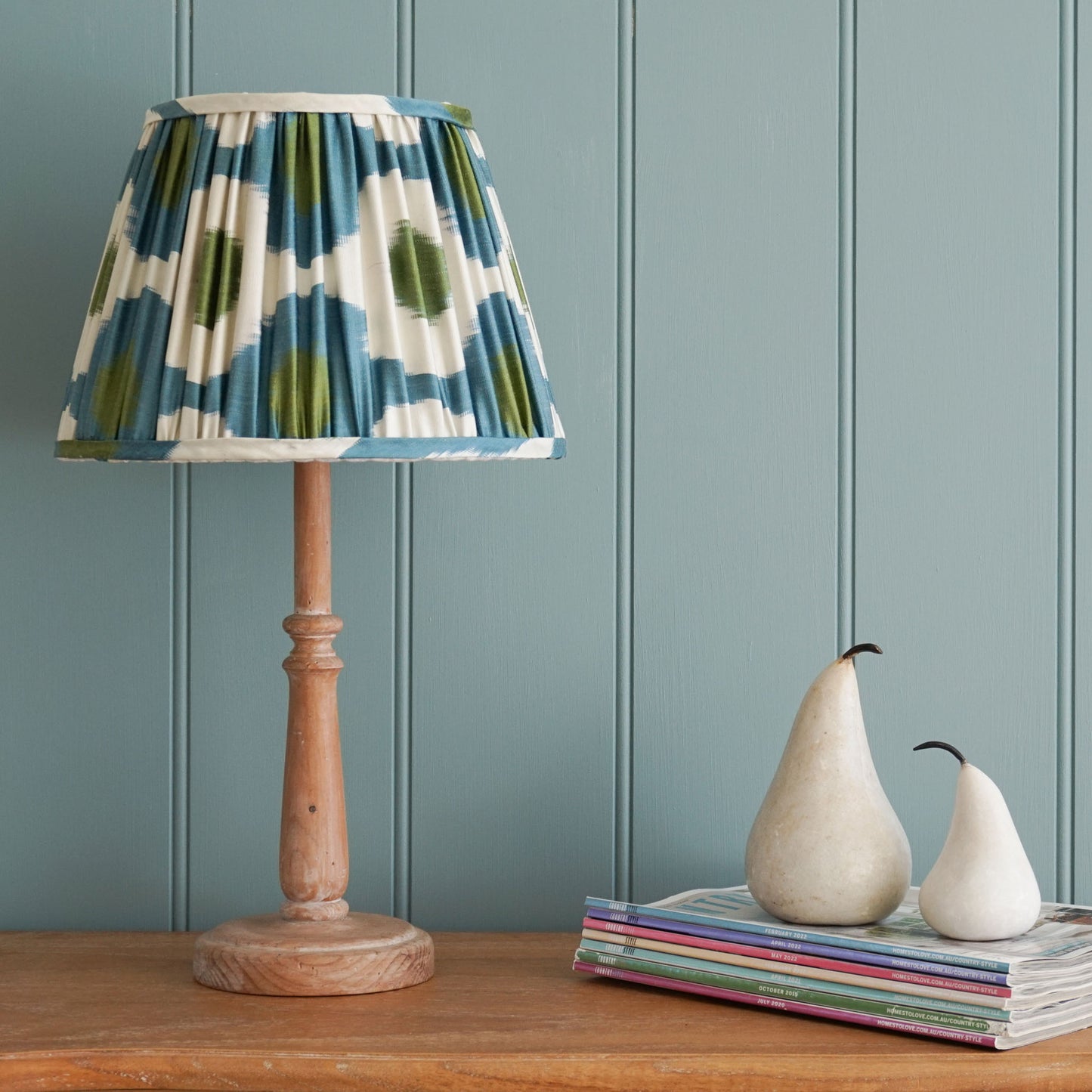 Gathered Empire Lampshade in Turkish Silk - 31cm