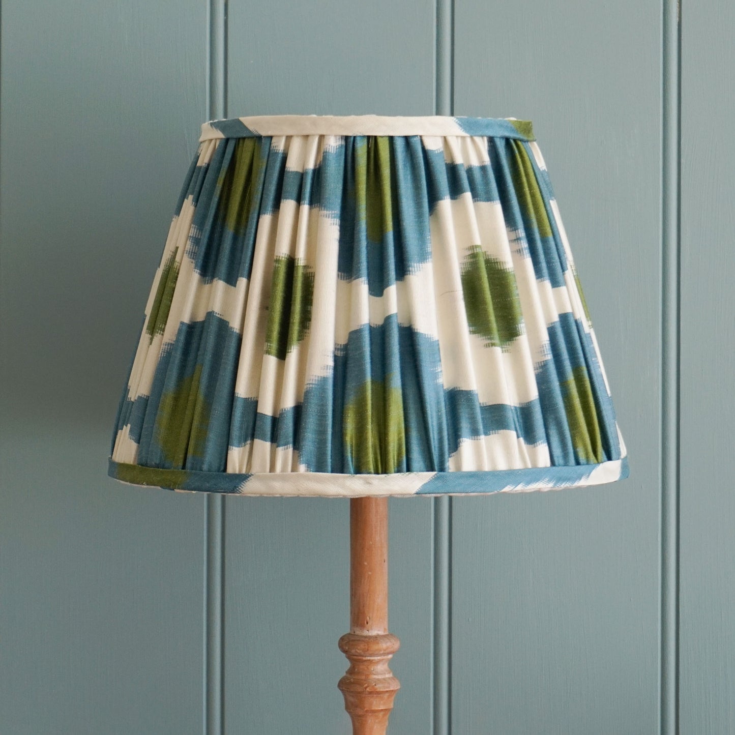 Gathered Empire Lampshade in Turkish Silk - 31cm